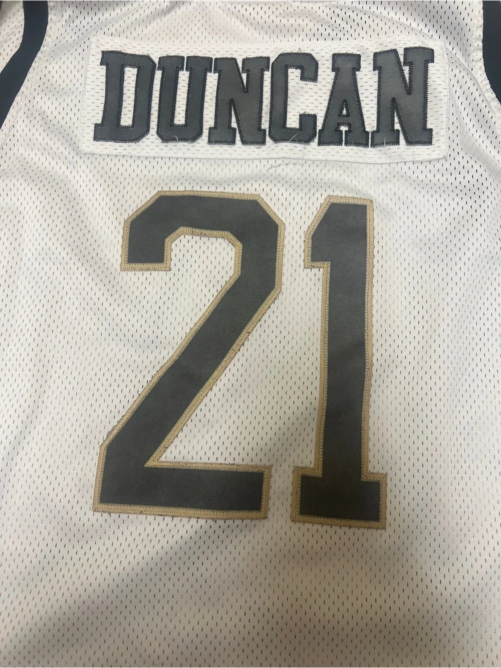 Tim Duncan Wake Forest Demon Deacons Adidas Jersey True School Sewn Men XL 52